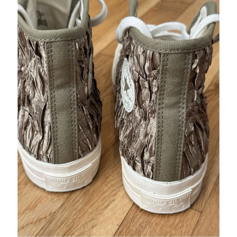 Converse Chuck 70 Satin High Top Green Women's Shoes - Picture 10 of 15